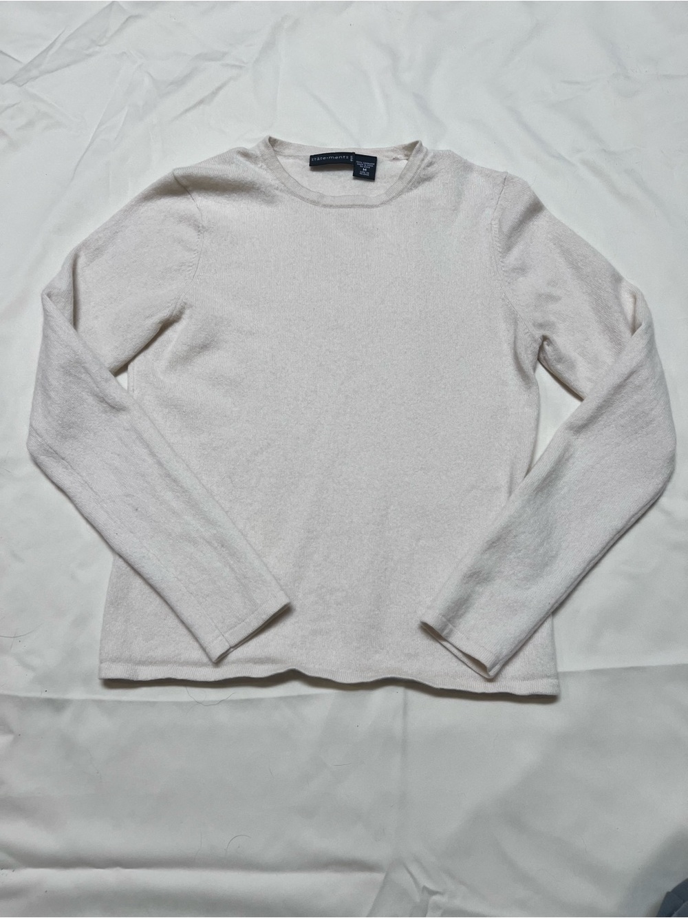 Women's Cream Crewneck Sweater — Soft Everyday Knit